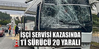 Uşak'ta 2 işçi servisi çarpıştı, 20 kişi yaralandı