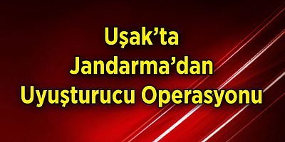 Uşak’ta Jandarma’dan Uyuşturucu Operasyonu 