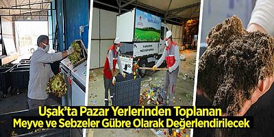 U?ak'ta Pazar Yerlerinden Toplanan Meyve ve Sebzeler Gbre Olarak De?erlendirilecek